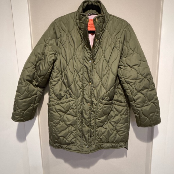 J. Crew Jackets & Blazers - J. Crew Green Quilted Puffer Jacket